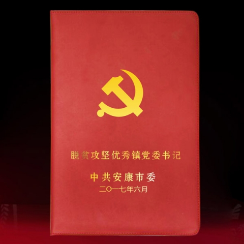 陜西定制　脫貧攻堅優(yōu)秀鎮(zhèn)黨委書記榮譽(yù)證書訂制