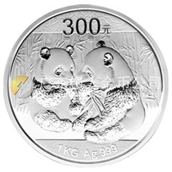 2009版熊貓金銀紀念幣1公斤銀質(zhì)紀念幣