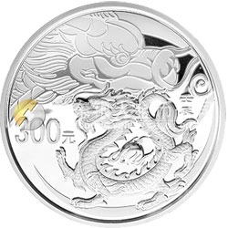2012中國(guó)壬辰（龍）年金銀紀(jì)念幣1公斤圓形銀質(zhì)紀(jì)念幣