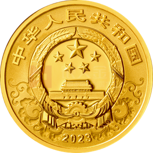 2023中國(guó)癸卯（兔）年3克圓形金質(zhì)紀(jì)念幣