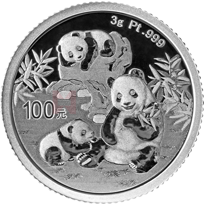 2025版熊貓3克精制鉑質(zhì)紀(jì)念幣